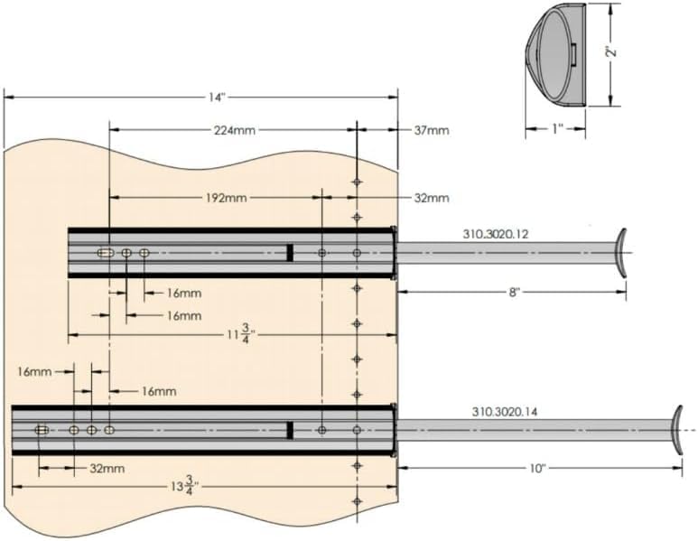 Kitchen Inventions TAG Hardware Premium 14 1/8 Inch Long Expendible Pullout Closet Wardrobe Valet Rod (Polished Chrome) - Image 2